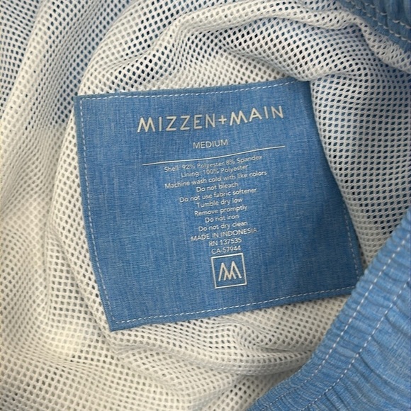 Mizzen + Main hydrashift swim shorts blue and white flamingo size medium - Picture 7 of 8
